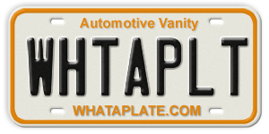WhatAPlate.com – The Coolest Vanity License Plates! #whataplate
